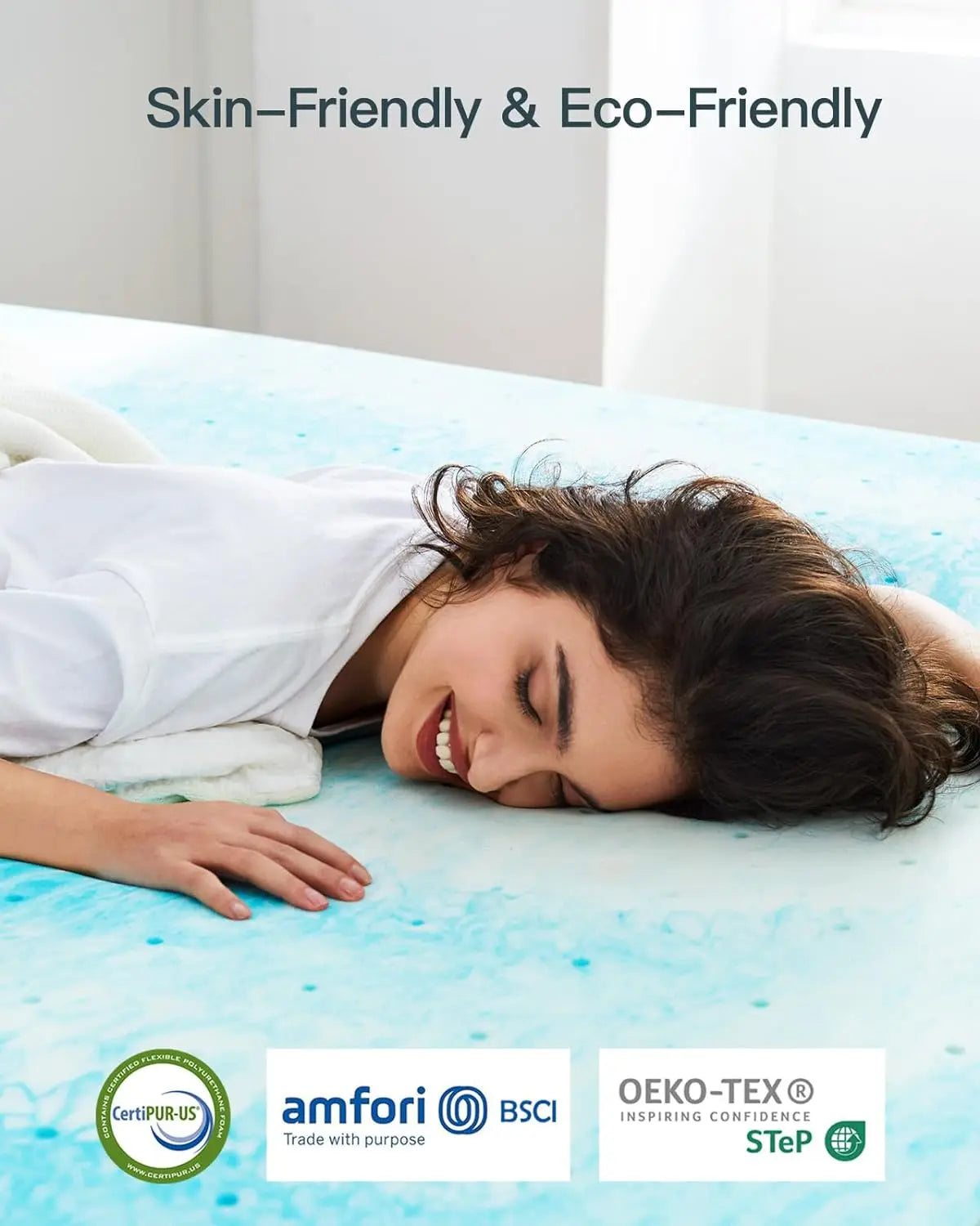 Image of An ecofriendly cooling mattress topper